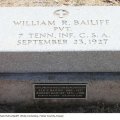 Headstone of William Rufus Bailiff  (Roby Cemetery, Fisher Co, Texas)