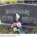 Headstone of David Thomas Bailiff and wife, Mary (Old Elk Valley Baptist Church Cemetery, Banner Elk, NC)