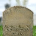 Headstone from grave of Joshua Bayliff, born 1774.  Son of Daniel and Sarah Bailiff.  (Fairmont Cemetery, Auglaize Co, Ohio)