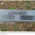 Headstone of James Monroe Bailiff and wife, Eliza Jane Foster Bailiff  (Snow Hill Baptist Church Cemetery, DeKalb Co, TN)