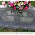 Sallie Tramel and husband, John Taylor  (Dilton Cemetery, Rutherford Co, TN)