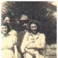 Louelle Bailiff Taylor, Talpha Bailiff Moore holding Joyce Faye Tayor, Alvie Taylor, and Charlie Warren Moore