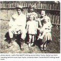 Leslie Dee Bailiff holding Janice Helen Taylor, Betty Sue Keith standing behind Joyce Faye Taylor, and Amanda Tramel Bailiff holding Sarah Keith