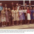 Wilma Dean Easterly, Louelle Bailiff Taylor, Clara Nixon, Effie Cantrell, Ruby Foutch, Earlene Walls Olsen, Emogene Snow, Dean Cook, Ruth Billings, Billy Easterly, Alvie Taylor, Floyd Nixon, Clyde Foutch, Charles "Chuck" Olsen, Wiley J. Snow, and Tom Keith  (Calvary Baptist Church)