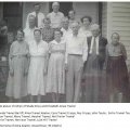 Amanda Tramel Bailiff, Alma Tramel Keaton, Cora Tramel Cripps, Roy Cripps, John Taylor, Sallie Tramel Taylor, Delton Tramel, Mary Tramel, Hershel Tramel, Nell Farler Tramel, Charlie Tramel, Harrison Tramel, and Lula Hill Tramel