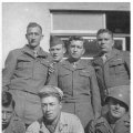 Joe H. Lee, James O. Jones, Ernest H. Krenz, Charlie F. Bailiff, "Unknown" Coe, Curtis H. Hannis, and "Unknown" Lester  (WWII - Japan)