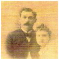 Henry Leonard Murray and wife, Della Josephine Bailiff Murray on their wedding day in Garden Valley, Texas in 1891