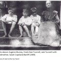 Eugene Murray, Frank Darr Tunnell, Jack Tunnell with grandmother, Sarah Copeland Bailiff (1909)