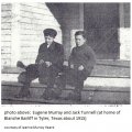 Eugene Murray and Jack Tunnell (at home of Blanche Bailiff in Tyler, Texas about 1915)