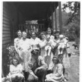 Ruby Tramel, Charlie Floyd Bailiff, Robbie Tramel, Chine Farler Bailiff, Amanda Tramel Bailiff, Talpha Bailiff Moore, Louelle Bailiff Taylor holding Joyce Faye Taylor, Nell Farler Tramel, Elsie Vandergriff Tramel holding Kenneth Tramel