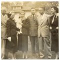 Charles Frazier, Kate Tipton Frazier, Margaret Haynes Frazier holding child, James Robert Frazier, and Mr. and Mrs. Haynes (parents of Margaret and inlaws of James Robert Frazier)