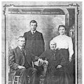 Simon P. Weddle and sister, Margaret Weddle Bailiff.  William Bailiff and wife, Charity Pointer Bailiff.