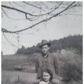 Bratten Bailiff and wife, Louise Gibbs Bailiff, holding daughter, Bobbie Bailiff