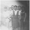 Carl Perry and wife, Maude Bailiff Perry, and their family