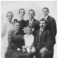 Ardilla Huffman Miller, Ava Miller, David Miller, May Miller, Minnie Huffman, Alva Miller, and Harry Miller