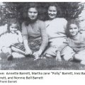 Annette Barrett, Martha Jane "Polly" Barrett, Inez Barrett, Eunice Barrett, and Nonnie Bell Barrett