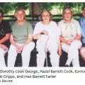 Dorothy Cook George, Hazel Barrett Cook, Eunice Barrett, Annette Barrett Cripps, and Inez Barrett Farler