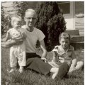 William McKinley Bailiff with nieces, Kathy George and Sarah George