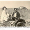 Carl White Cook and wife, Mary Martin Cook, with son, Roger Cook