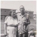 Johnnie Mae Sholl Bailiff with husband, Foster Bailiff, and granddaughter, Barbara Bailiff