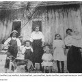 Robert Swafford, Lee Swafford, Stella Swafford, Laura Swafford, Beulah Swafford, and Sarah Henderson Swafford holding Rose Swafford