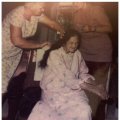 Jane Burdett Webb (sitting) with Faye Sneed Webb and Bonnie Swafford